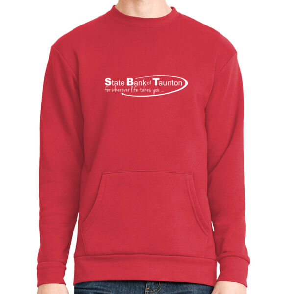State Bank of Taunton - Unisex Long Sleeve Crew with Pocket Thumbnail